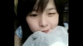 Cute Chinese girl shows off her adorable Asian moves in a high-class