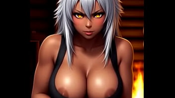 (Animation) Wolfie in heat, Whisper ASMR 6-1 (Japanese, Hentai, AI-generated)