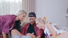 Alena Croft And Xander Corvus In Lucky Guy Got Involved Into A Treesome