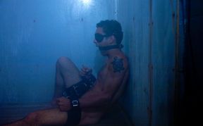 Upside down deepthroat before rough anal in threesome maledom