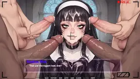 Hot girl gets gangbanged in gloryhole