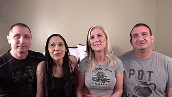 Desperate Amateurs casting hot babes Gia Bunny BabyAnne and Sabrina is this big tit hot milf hard big cock pounding bbc action