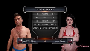 Lydia Black vs Lance Hart Mixed Wrestling