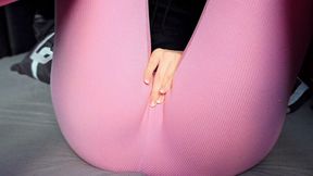 Pink pants get wet