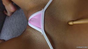 Sophia Lore - Pink Micro Bikini