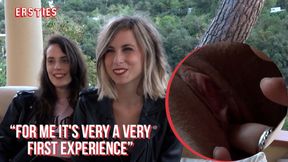 Tattooed Anneke gives head to blonde babe Cintia