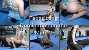 Facesitting Mixed Wrestling Mat Domination Compilation 2