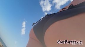 Beach Booty Jiggle Upclose Ass Worship