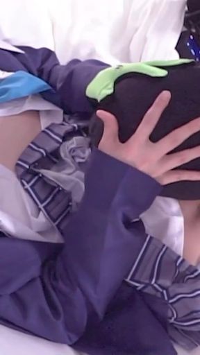 Captivating moment from &quot;Enjoying Rough sex with Blue Archive Shiroko cosplayer, hentai shemale Femboy Crossdresser cosplay 4&quot;