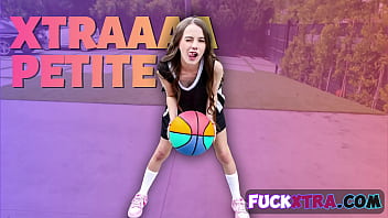 Tiny Tease Sia Wood Craves Getting Screwed by Ballin' Dudes on Skool Courts