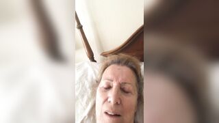 75 Year older Wifey Masturbates