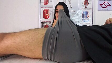 Doc's exam went full fucking wild when she bent over the table and begged for it