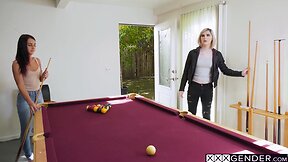 Two excited trannies ella hollywood swallowing guys cock and enjoyed trio sex