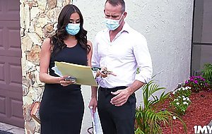 Hot realtor Armani Black seduce and bangs client to make sale