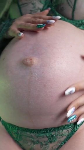 9 Month Pregnant Belly Is so Huge! Look at It