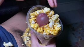 I fuck popcorn while watching a movie.