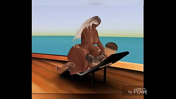 Thick chocolate freak on yacht