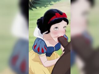 Snow White concupiscent cutie screwed BBC - AI GENERATED