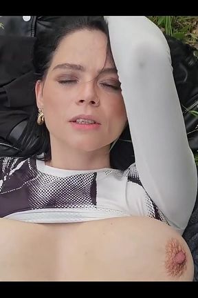 Smoking on the Grass and Show My Boobs on the Sun