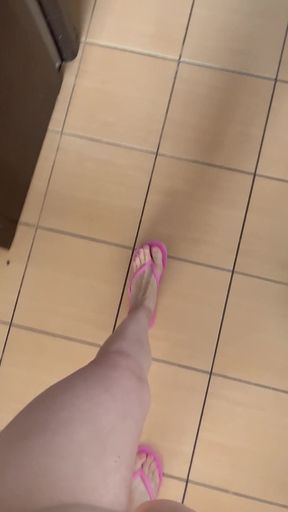 POV: Sounds of Flip-flops Walking