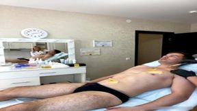 Seductive blonde OLDER WOMAN shows off her waxed body in webcam interview