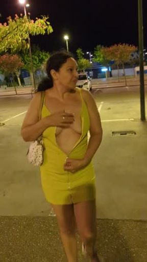 Pillada en tetas !