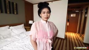 JohnTronX - Hot POV anal sex with a perfect tattooed Thai babe