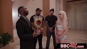Hot tattooed girl gets rough anal from big black cock