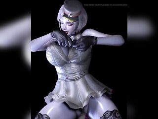 3D Huge Breasts Cosplay Model Got Her Arsehole Drilled so Hard