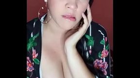 First Time On Camera: Watching A Busty Latina Get Wet In Her Bedroom