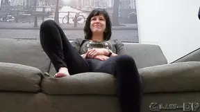 Slutty girl Karlee Paige gets her anus pounded by a hard pink cock