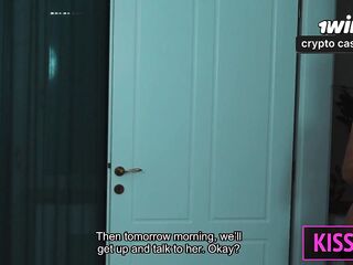 S6E2 Pt2: Step Sister Zlata Shine Come to Share Couch for three-some Screw with Step Brother and Kisscat