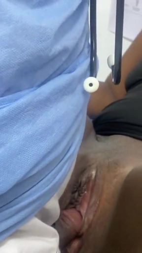 GIRL GETS FUCKED BY THE DOCTOR AND TELLS HIM TO FUCK IT ALL   Clip 2
