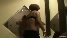 Heavy girl dominates her partner in facesitting game