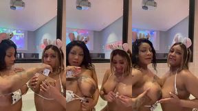 lait sur nos seins