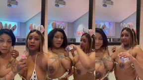 lait sur nos seins
