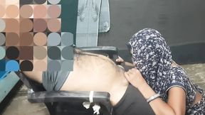 The father-in-law made the daughter-in-law a on the chair and fucked the fat ass and sucked the cock in the mouth and gave juice to his daughter-in-law