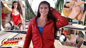 German Scout - Tall Teen Lana Lenani with Long Legs and Hair at Casting