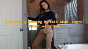Sage Eldritch Absolutely Soaking SOLD Khaki Pants & Panties with Pee SD