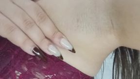 My armpits are a little dark and have very little hair.