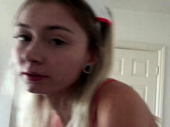 Amateur blonde teen emily austin fucked in pov
