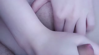 SMALL COCK RUBS ON CLITORIS. GIRL MOANING FROM PLEASURE