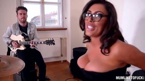 Ava Koxxx and Sandra Star had a threesome with a tattooed guy, just for fun