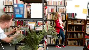 Kara Lee sucking dick & fucking in the library