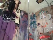 Sexy arabic goddess belly dancing Striptease unveiled worship her arab ass! SFW