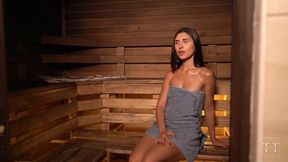 Jadilica gets wet & wild in a sauna with a hung stranger