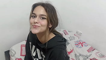 My little stepsister asks me to warm her up with a hard ass fuck because she is very cold  I pour my milk into his stomach  H L