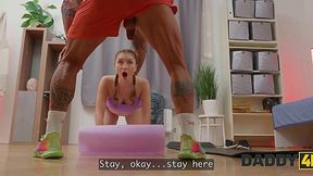 Boyfriend's Dad Turns A Stretch Session Into A Hard Secret Fuck