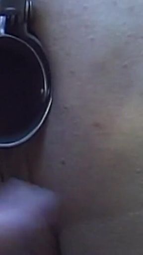 Mature Leather MILF Sucks Cock Then Bends Over