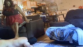 foot domination- Goddess MXDominion has Fun Walking over Loser Slave 4k smaller, submissive training, femdom